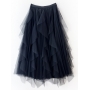 Long RUFFLE SKIRT Long Tutu - Womens Halloween Costumes
